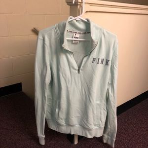 Teal Pink Quarter-zip